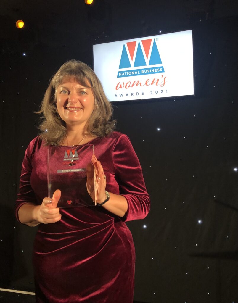 Karen Atkinson from MindfulnessUK won silver in the Southern England Business Woman of the year category